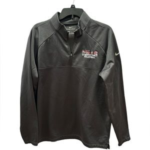 Nike Men’s‎ Dri-Fit Dark Gray 1/4 Zip Pull Over Size Large